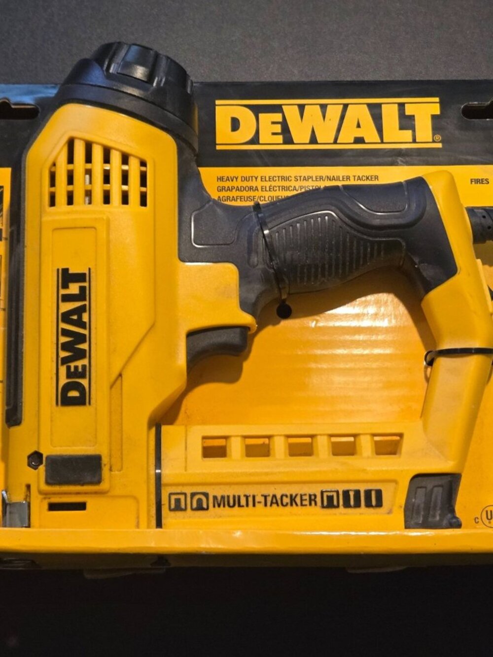 DeWalt Multi-Tacker Electric Stapler Nailer DWHT75021 Corded Yellow 5-Mode
